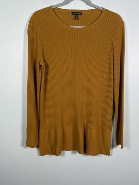 Eileen Fisher Sweater Mustard Yellow Lightweight Size XS